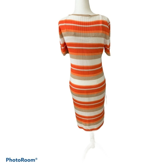 Trina Turk Striped Sweater Dress Lined Size Medium - Picture 2 of 4